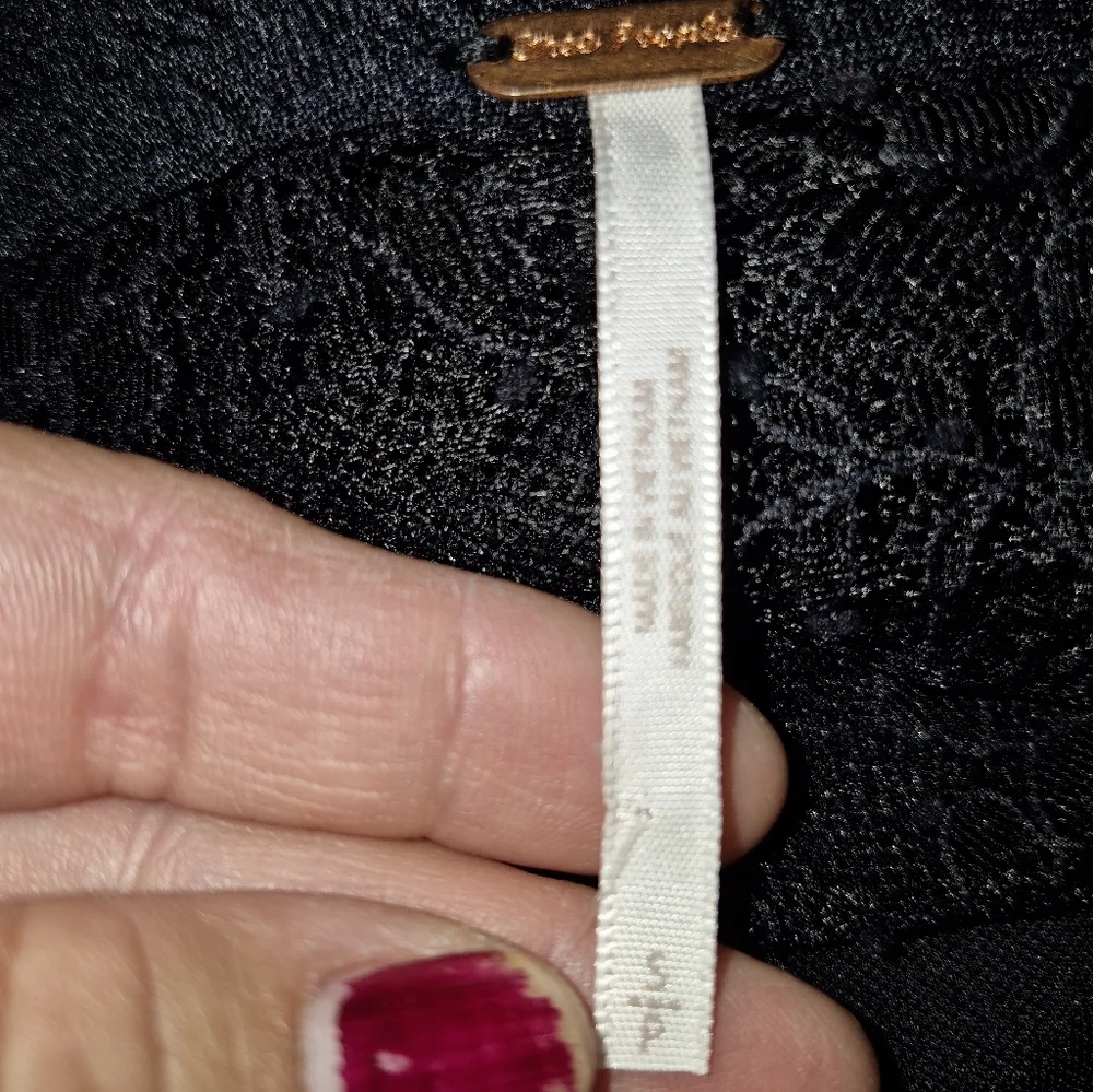 Free‎ People Black Mini Dress